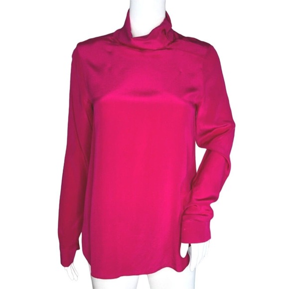 COS Tops - COS Blouse Women 2 Raspberry Pink Blouse Casual Career Office Workwear Versatile